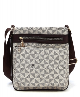 Monogram Crossbody Bag PM1238 TAUPE